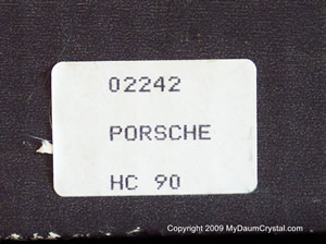 Porsche Standard Box Label